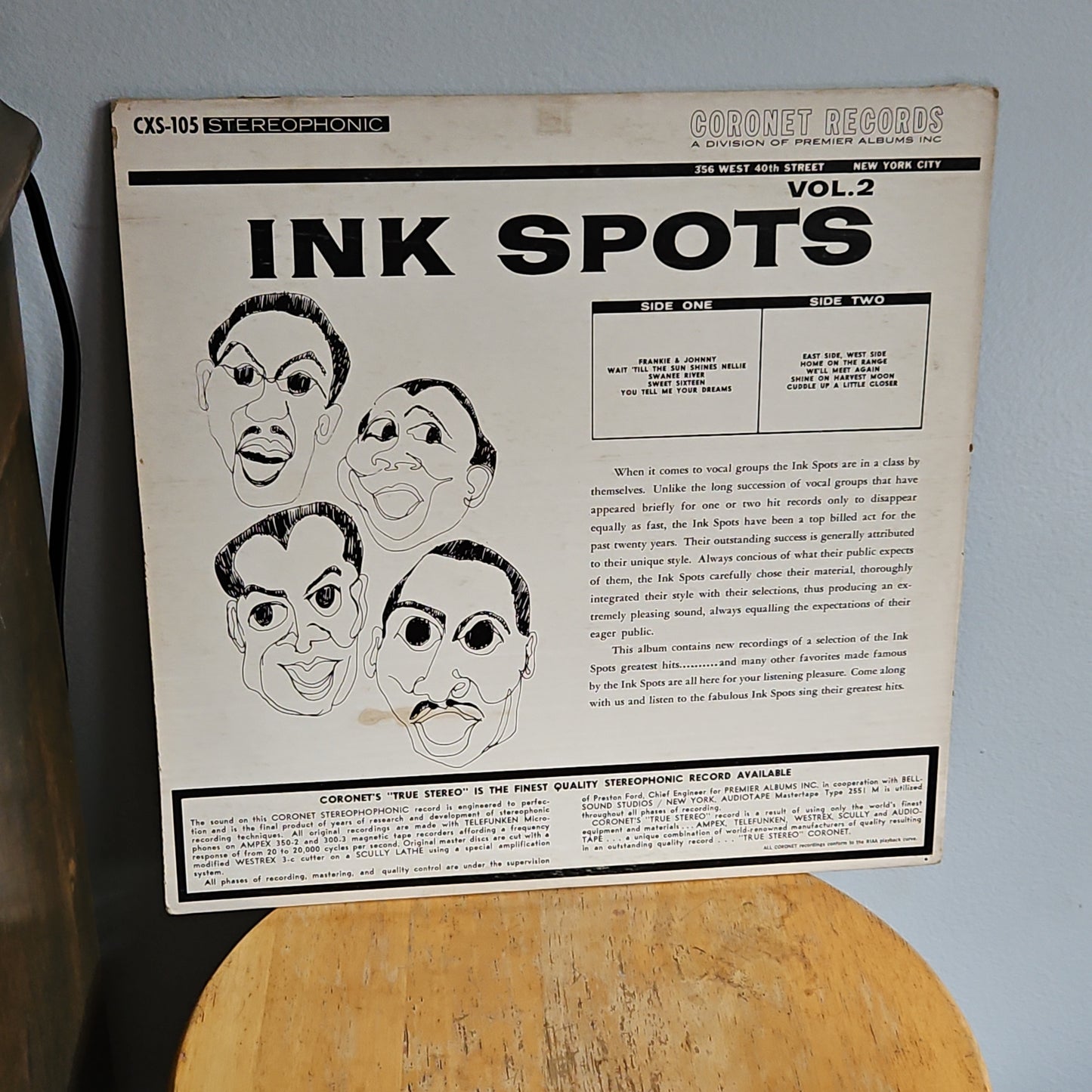 The Ink Spots The Second Album of Hits By Coronet Records