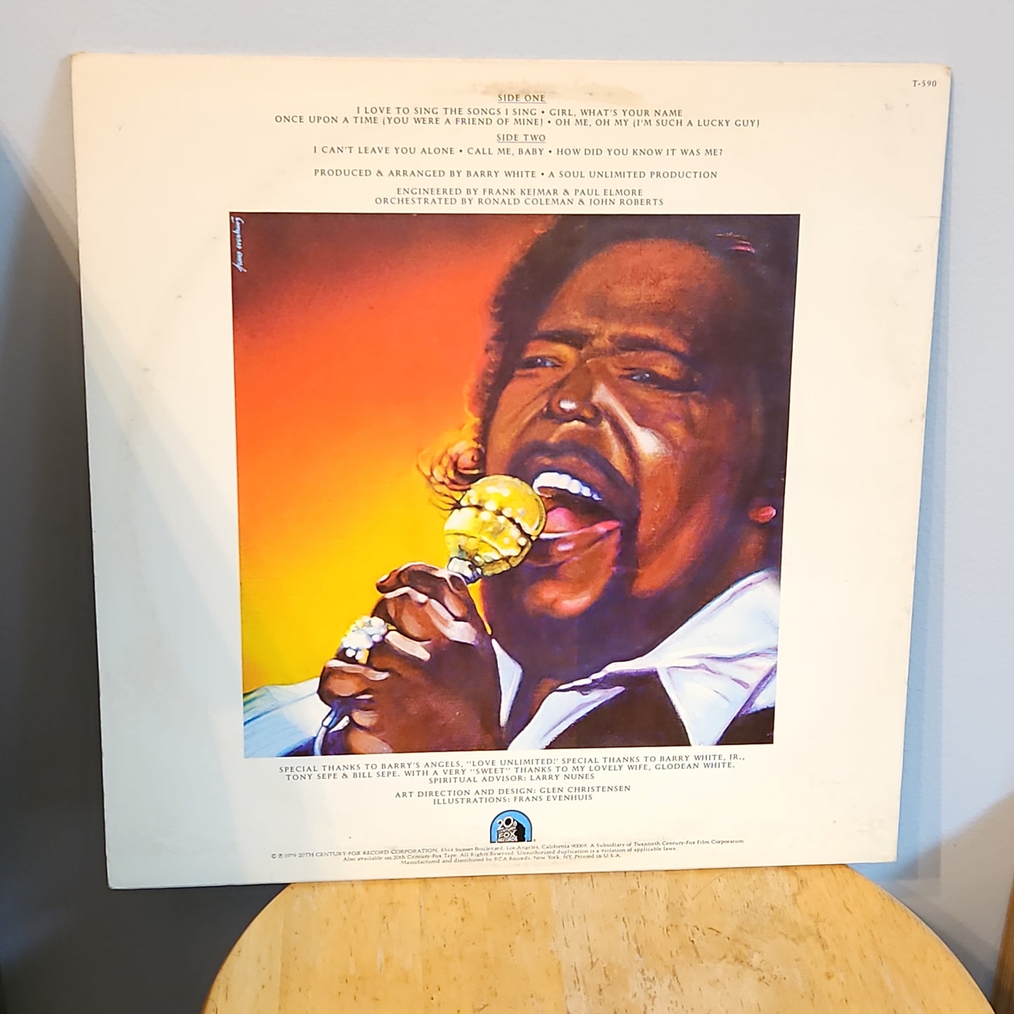Barry White I love To Sing By 20th Century Fox Records