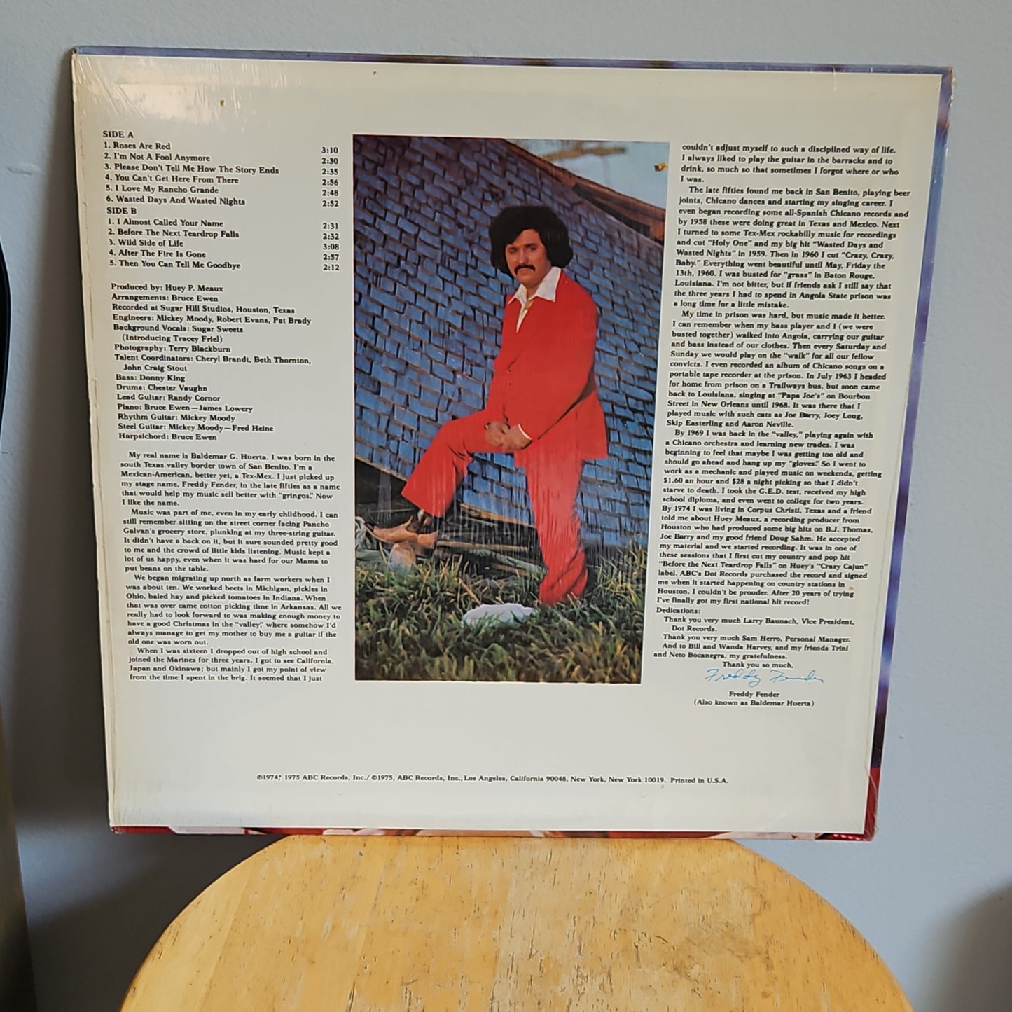 Freddy Fender Before the Next Teardrop Falls By ABC Dot Records