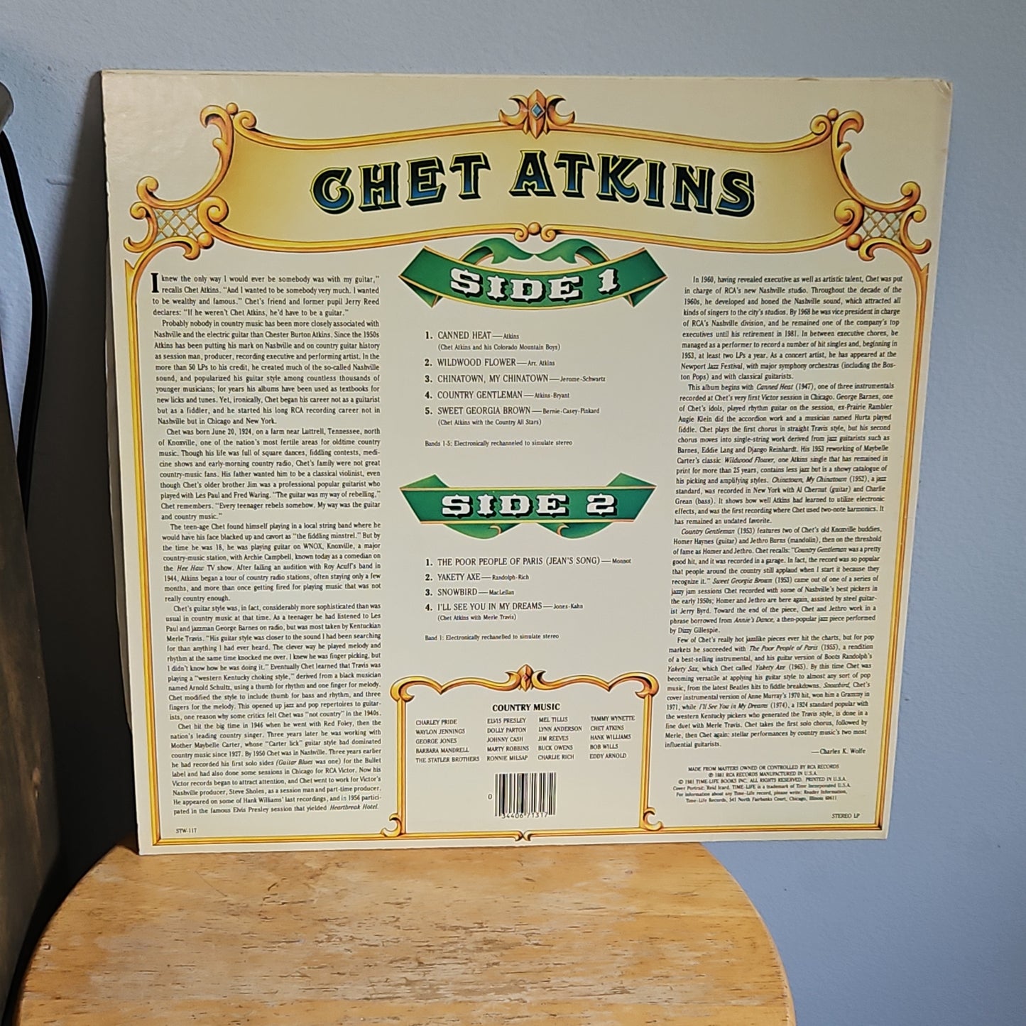 Chet Atkins Country Music By Time Life Records
