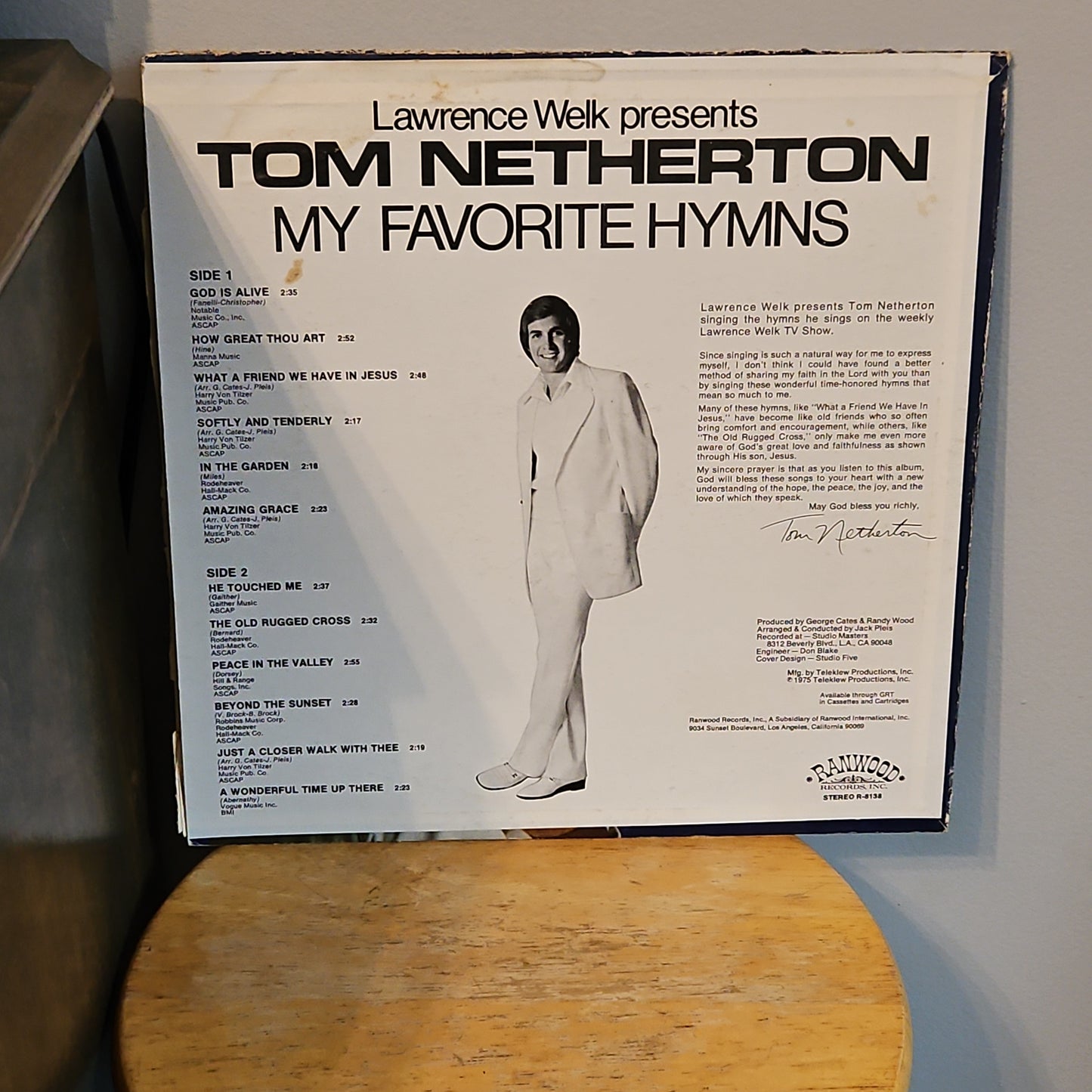 Lawrence Welk Presents Tom Netherton My Favorite Hymns By Ranwood Records