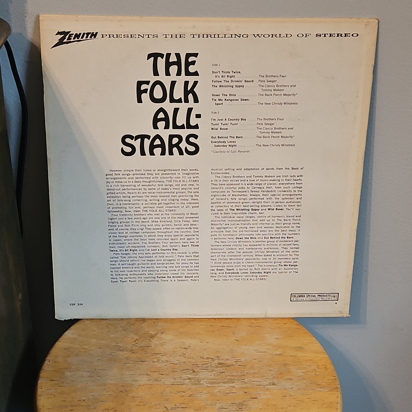 Zenith The Folk All Stars By Columbia Records