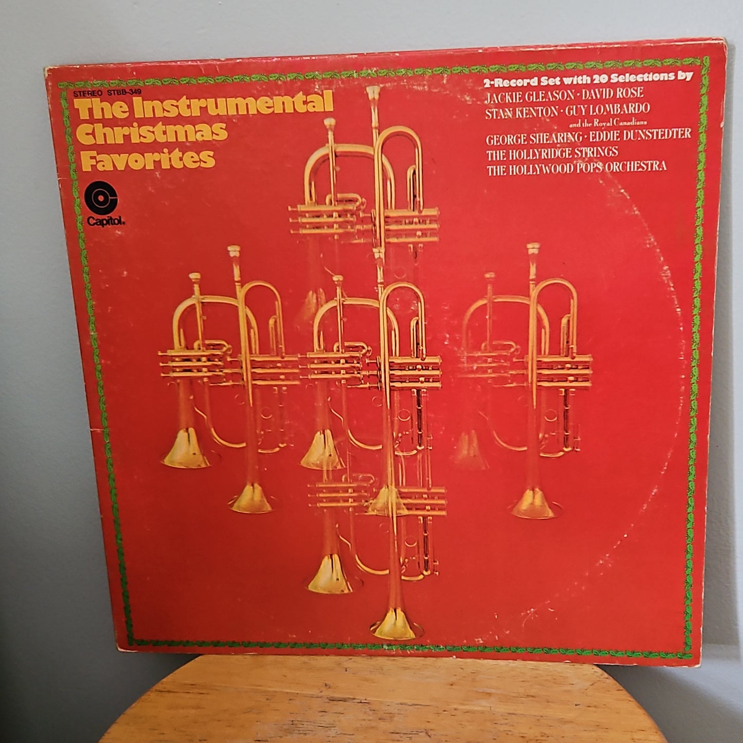 The Instrumental Christmas Favorites 2 Records Set with 20 Selections By Capitol Records