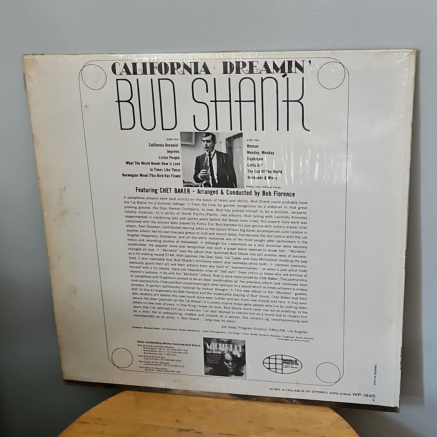 Bud Shank California Dreamin' By World Pacific Records