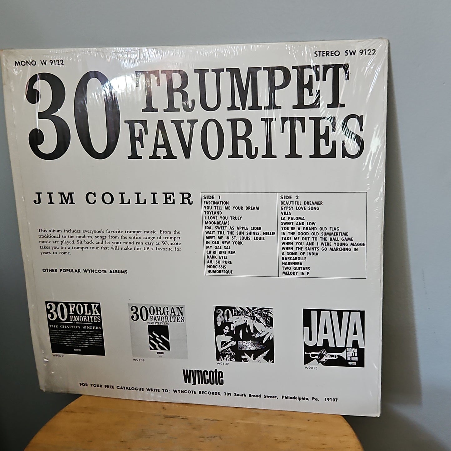 Jim Collier 30 Trumpet Favorites By Wyncote Records