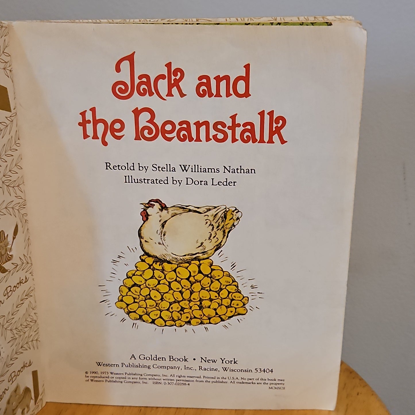 Jack and the Beanstalk Retold By Stella Williams Nathan A Little Golden Book