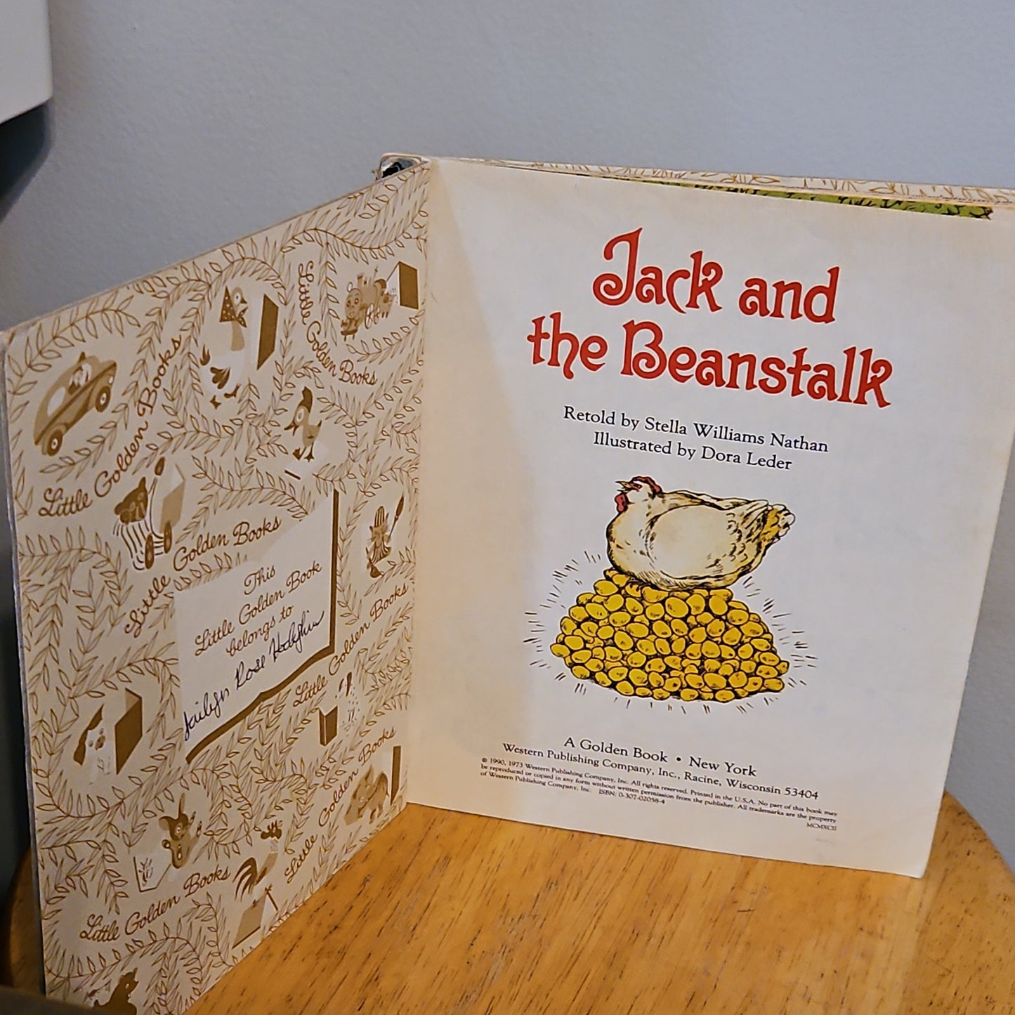 Jack and the Beanstalk Retold By Stella Williams Nathan A Little Golden Book