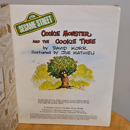 Cookie Monster and the Cookie Tree By David Korr A Little Golden Book 1977