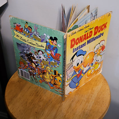 Donald Duck Instant Millionaire By Walt Disney A Little Golden Book