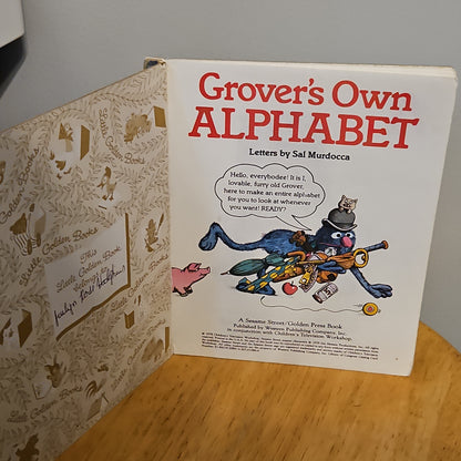 Grover's Own Alphabet By Sesame Street A Little Golden Book 1978