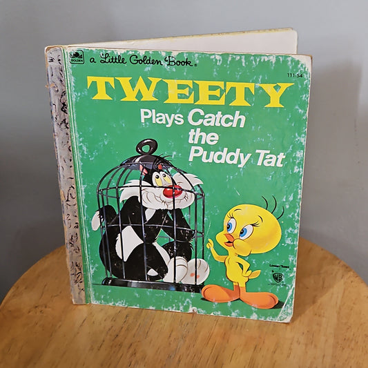 Tweety Plays Catch the Puddy Tat A Little Golden Book 1975