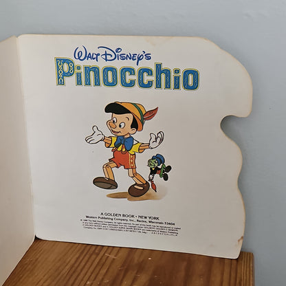 Walt Disney's Pinocchio A Golden Super Shape Book 1988