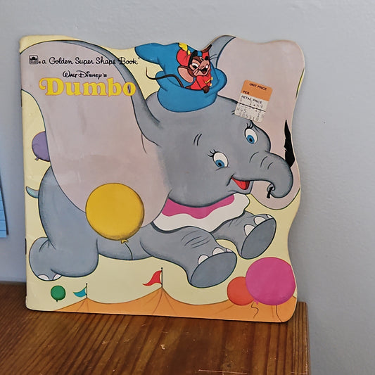 Walt Disney's Dumbo A Golden Super Shape Book 1977