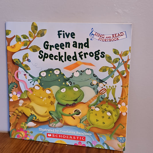 Five Green and Speckled Frogs By Constanza Basaluzzo 2008