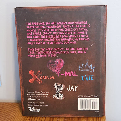 Disney Descendents Mal's Spell Book By Tina McLeef 2015 first Edition