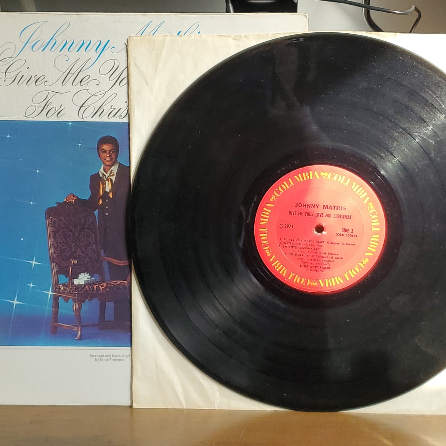 Johnny Mathis Give Me Your Love For Christmas Arranged and Conducted By Ernie Freeman By Columbia Records